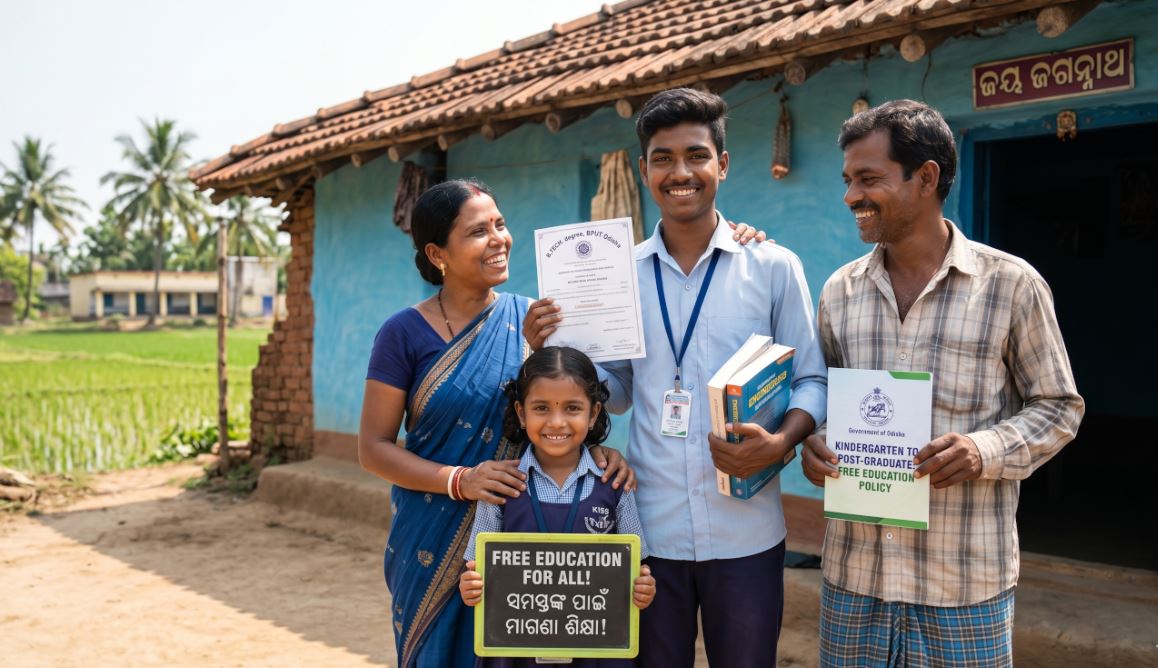 Odisha to Provide Free Education from KG to PG, Easing Financial Burden on Families